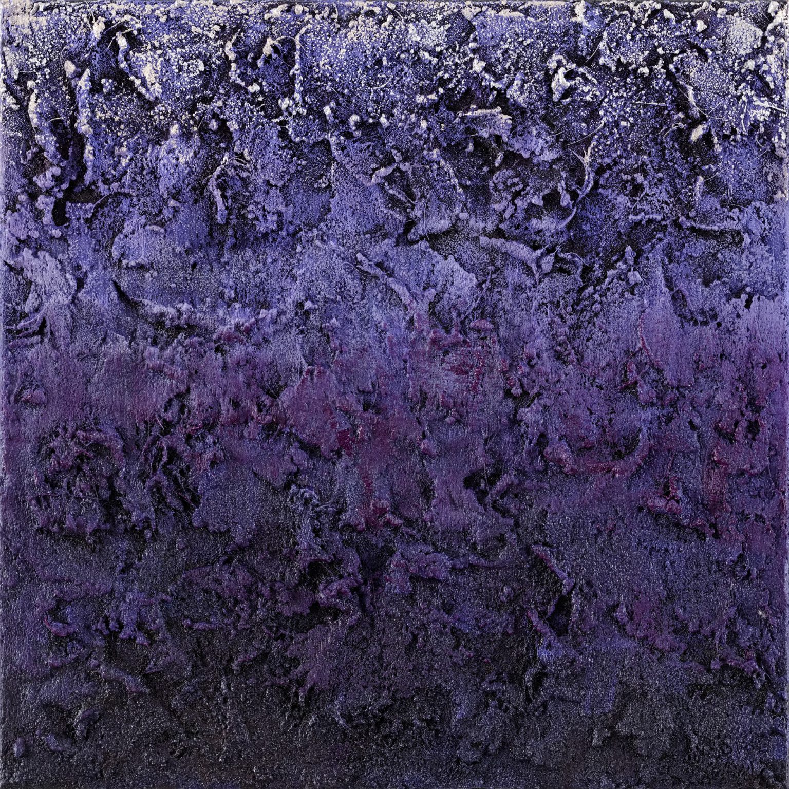 Prism (Violet / 稜鏡-紫 / 2017) Oil & Mixed Media on Canvas, 25.5cm x 25.5cm | Prism (Violet / 稜鏡-紫 / 2017) Oil & Mixed Media on Canvas, 25.5cm x 25.5cm